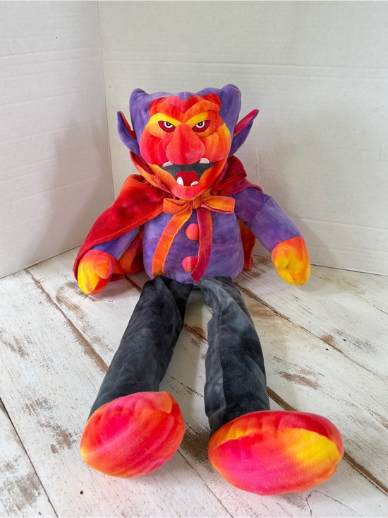 Stuffins Other - Vintage 1998 Stuffins Tie Dye Vampire Dracula Plush Halloween Large 22" Rare EUC